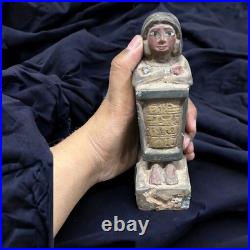 Rare Antique Egyptian Scribe Statue Pharaonic BC Unique Ancient Antiques