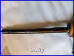 Rare Antique German Carved Wood Meerschaum Pipe 1840 Horse Design