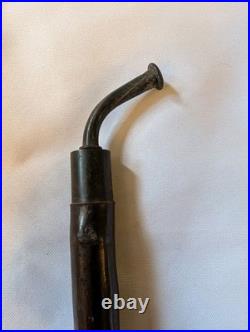 Rare Antique German Carved Wood Meerschaum Pipe 1840 Horse Design
