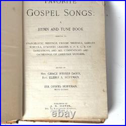 Rare Antique Hymnal Favorite Gospel Songs 1894 J. N Davis Jersey City