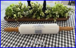 Rare Antique Milk Glass Advertising Rolling Pin Pekin Coal Nebraska Fuel Co 18