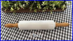 Rare Antique Milk Glass Advertising Rolling Pin Pekin Coal Nebraska Fuel Co 18