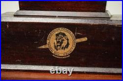 Rare Antique Royal Sovereign Pencil Co Wood Sign Retail Store Display Case