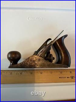 Rare Antique Stanley No. 1 Small Smoothing Plane Woodworking Tool 1892