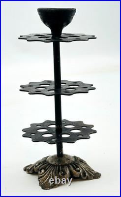 Rare Antique Steel Hatpin Holder Unique Design Interesting Collectible