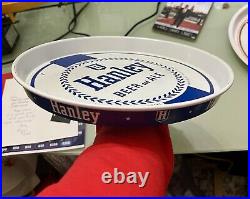 Rare Antique White & Blue 1953 Hanley Beer & Ale Beer Tray