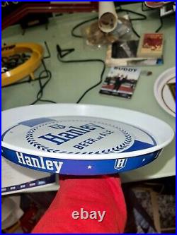 Rare Antique White & Blue 1953 Hanley Beer & Ale Beer Tray