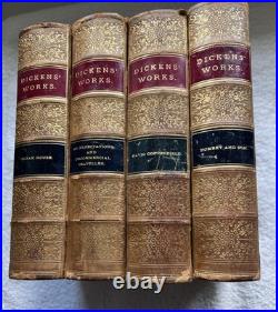 Rare Collection Of Charles Dickens Antique Books