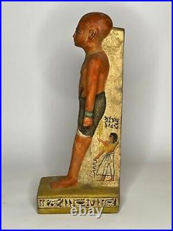 Rare Egypt Egyptian Antiques Imhotep Statue Pharaoh Carved Stone Bc