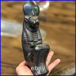 Rare Egyptian Antiques Black Statue for Sekhmet Goddess Of War Egypt Pharaonic