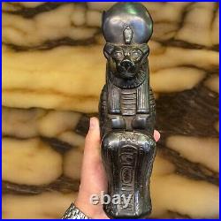 Rare Egyptian Antiques Black Statue for Sekhmet Goddess Of War Egypt Pharaonic