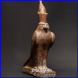 Rare Egyptian Antiques Statue God Horus as Falcon Bird Made Granite Egyptian BC