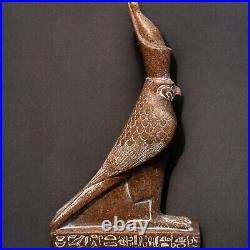 Rare Egyptian Antiques Statue God Horus as Falcon Bird Made Granite Egyptian BC