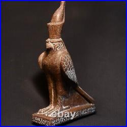 Rare Egyptian Antiques Statue God Horus as Falcon Bird Made Granite Egyptian BC