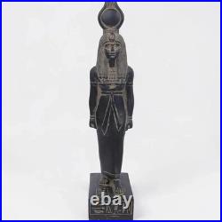 Rare Egyptian Goddess Isis Statue, Antique Statue Isis basalt Motherhood Goddess