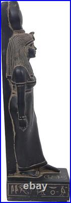 Rare Egyptian Goddess Isis Statue, Antique Statue Isis basalt Motherhood Goddess