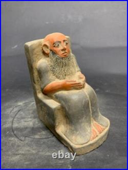 Rare Egyptian Statue Pharaonic Priest Authentic Ancient Egyptian Antiquities BC