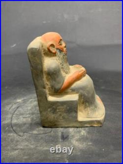 Rare Egyptian Statue Pharaonic Priest Authentic Ancient Egyptian Antiquities BC