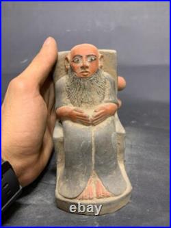 Rare Egyptian Statue Pharaonic Priest Authentic Ancient Egyptian Antiquities BC