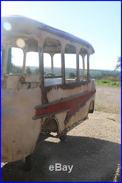 Rare French Carousel Bus Ride Vintage Fairground Antique c1950 Folk Art