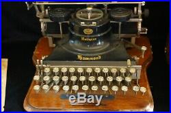 Rare Hammond Multiplex Typewriter with Original Wood Case, Antique Typewriter 1913