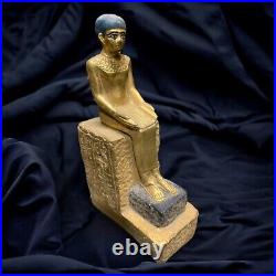 Rare Handcrafted Amenhotep Masterpiece Statue Egyptian Antiques, Gods