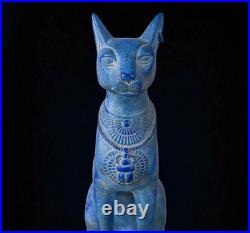 Rare Pharaonic Egyptian Bastet Ancient Antiques Goddess Rare Statue BC