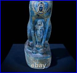 Rare Pharaonic Egyptian Bastet Ancient Antiques Goddess Rare Statue BC
