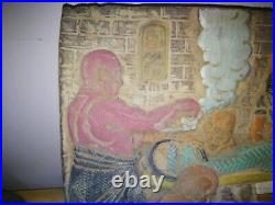 Rare Stela Ancient Egyptian Antiquities God Anubis The mummification process BC