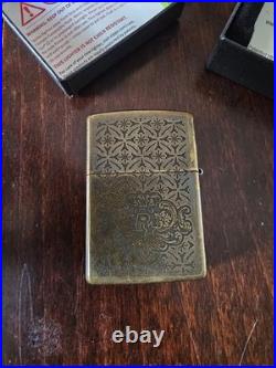 Red Dead Redemption 2 Official Zippo Antique Brass Design With Box Rockstar Red Dead Redemption 2 Official Zippo Antique Brass Design With Box Rockstar