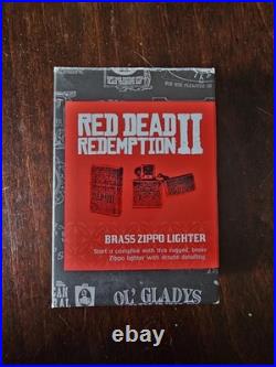 Red Dead Redemption 2 Official Zippo Antique Brass Design With Box Rockstar
