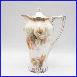 Reinhold Schlegelmilch RS Prussia Coffee Pot Early Work Rose Design