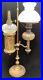 STUNNING-RARE-VICTORIAN-BRASS-CRYSTAL-GLASS-2-ARM-OIL-LAMP-Student-Lamp-01-omel