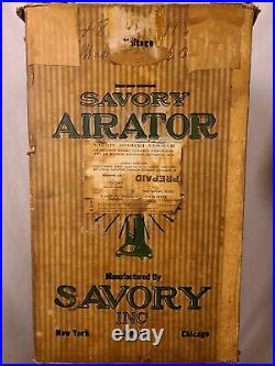 Savory Airator Fan c 1930 aerator bank tellers fan antique vintage original box