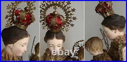 Scapular of Our Lady of Mount Carmel Cage Doll Spanish Colonial Santos Antique