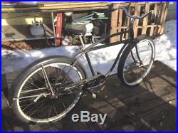 Schwinn Typhoon Bicycle Bike / Antique / Black / Vintage /collectible Beautiful