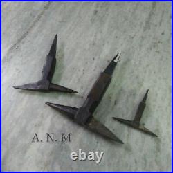 Set of 3 Antique Iron Anvil Collectible Blacksmith Tool useful