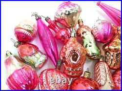 Set of 42 Vintage USSR Ukrainian Glass Christmas Ornaments Xmas Decorations
