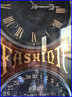 Seth Thomas Antique Blackface Fashion 6 Clock