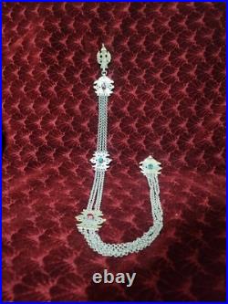 Silver chain jewelry kostek, antique silver pocket watch chain, revolver chain