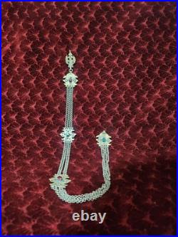 Silver chain jewelry kostek, antique silver pocket watch chain, revolver chain