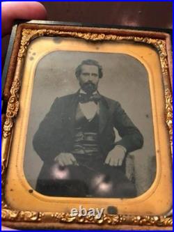 Sixth Plate Daguerreotype In Case Of Jervis J. Cass & Wife Fannie Whipple