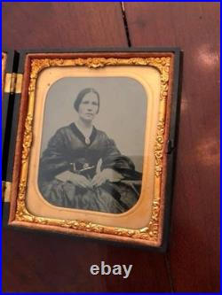 Sixth Plate Daguerreotype In Case Of Jervis J. Cass & Wife Fannie Whipple