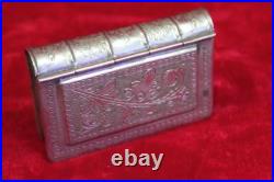 Small Brass Case Box Old Vintage Decorative Collectible