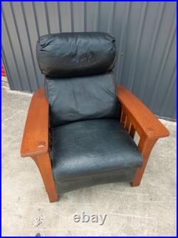Stickley Mission Collection Bow Arm Morris Chair Recliner