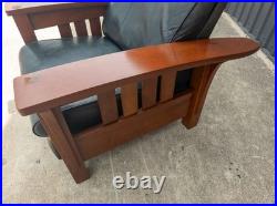 Stickley Mission Collection Bow Arm Morris Chair Recliner