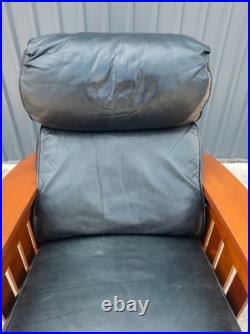 Stickley Mission Collection Bow Arm Morris Chair Recliner