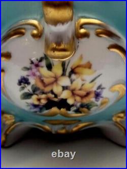 Stunning Antique 10 Richard Klemm Dresden Lidded Urn / Pot Circa Late 1800s
