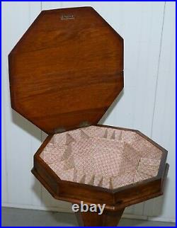 Stunning Burr Walnut Victorian Sewing Or Work Box Great As Side Lamp End Table