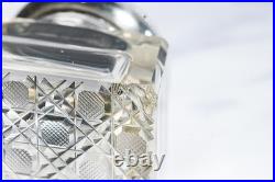 Stunning Large Ornate Antique Paperweight Sterling Silver Desk Inkwell
